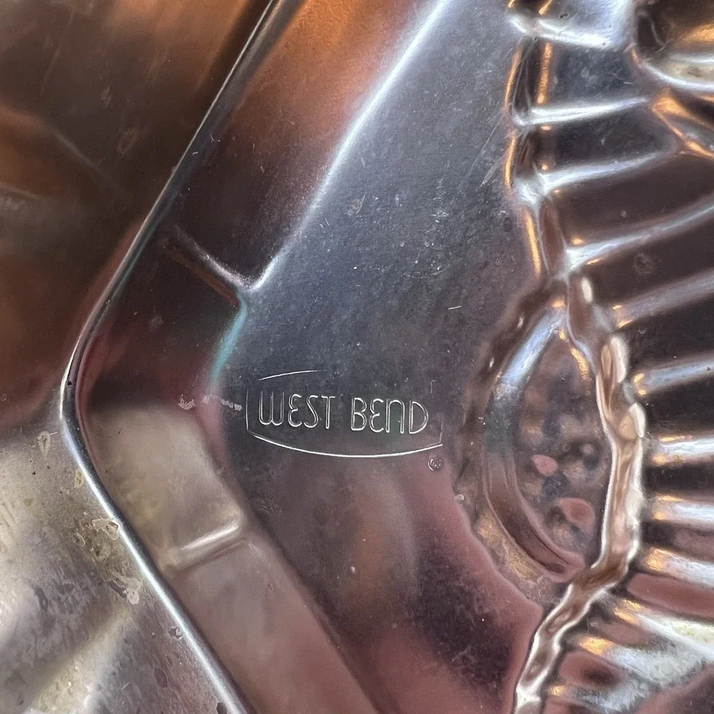 Vintage West Bend Crab Mold Seahorse Mold Copper Color Aluminum Ocean Country
